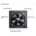 YWF 220V Instala de pared de 8 &quot;Ventilador axial industrial 90 W ventilador de conductos cuadrados con redes dobles famosas en Egipto